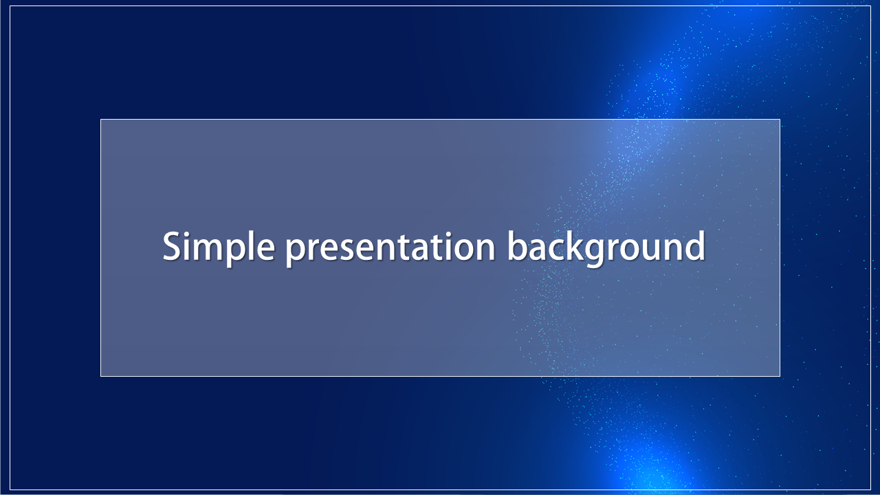Simple Presentation Background Template With Dark Theme